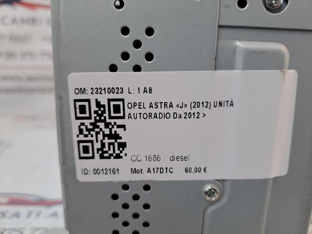 Autoradio OPEL Astra J 2° Serie