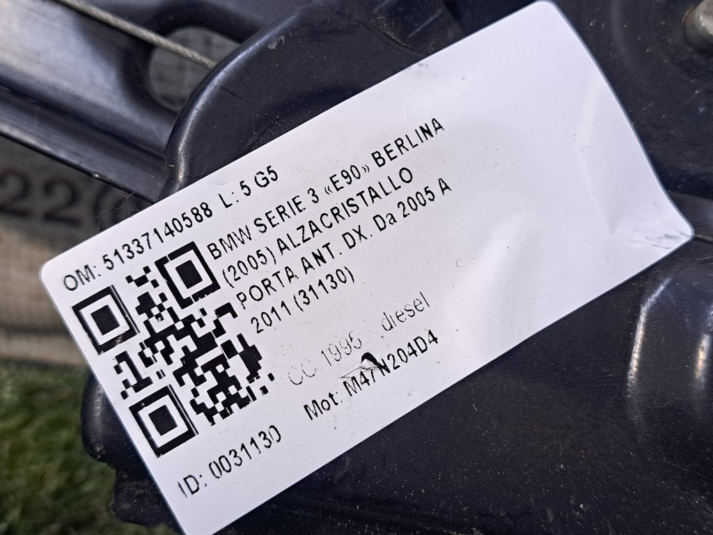 Portiera anteriore Destra BMW Serie 3 E90 Berlina 2° Serie