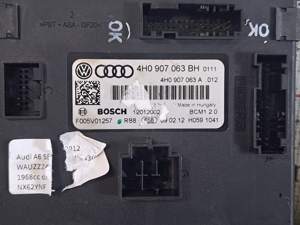 Centralina Comfort AUDI A6 Berlina Serie C7 (4GC) (11>)