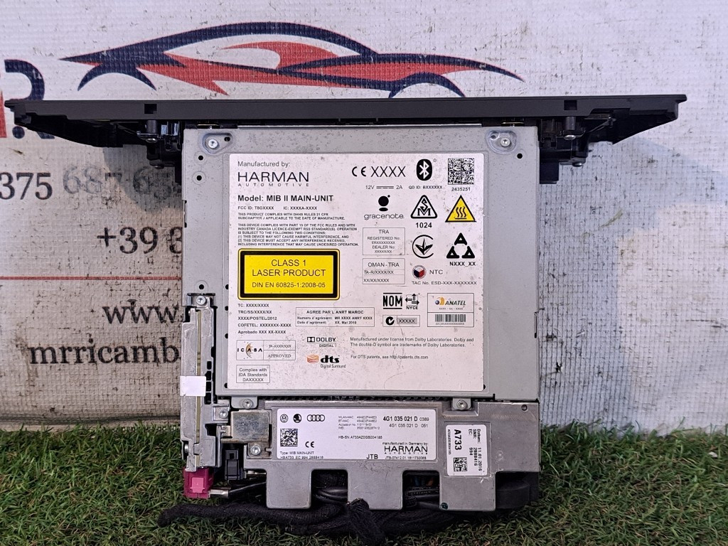 Unità di controllo multimediale navigatore GPS AUDI A6 Avant Serie C7 (4G5) (11>)