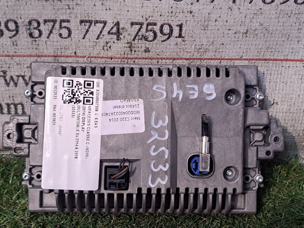 Display multifunzione computer di bordo MERCEDES Classe C Berlina W204 2° Serie