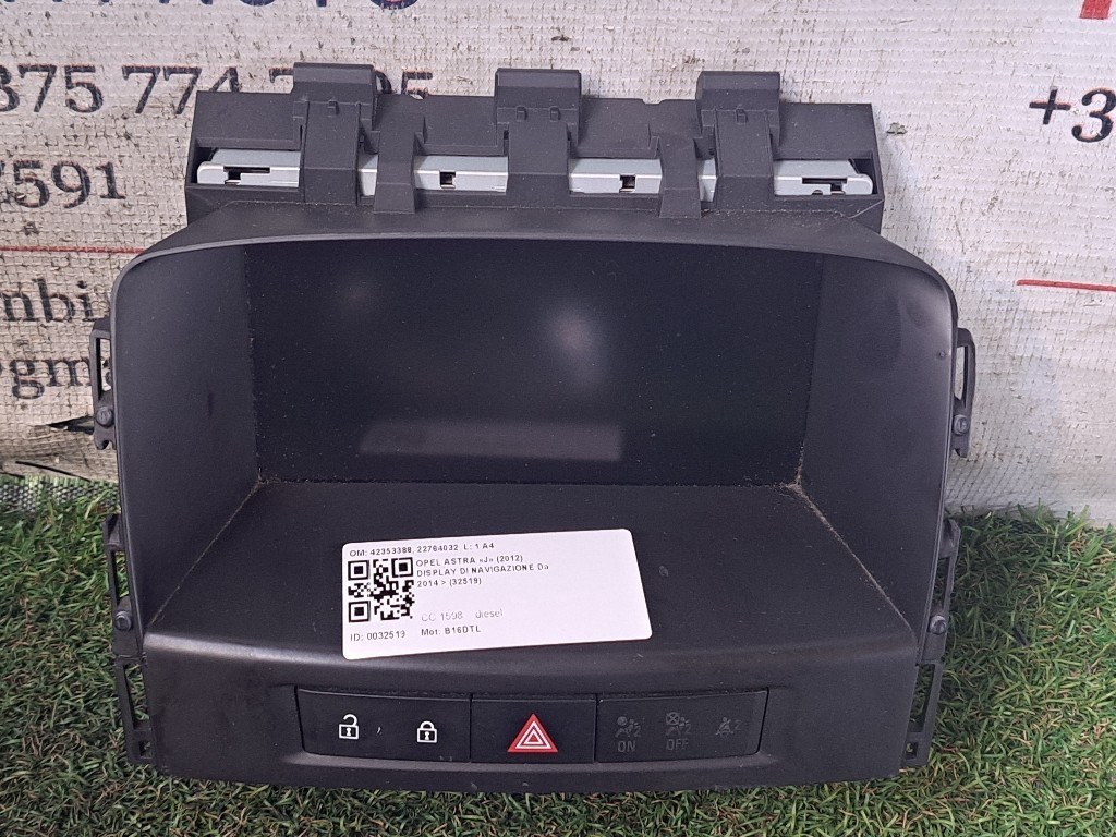 Display multifunzione computer di bordo OPEL Astra J 2° Serie
