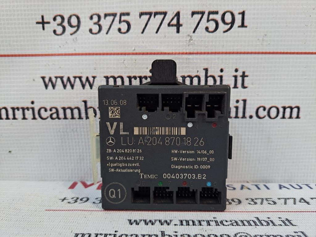 Centralina porta SX guida MERCEDES Classe C Berlina W204