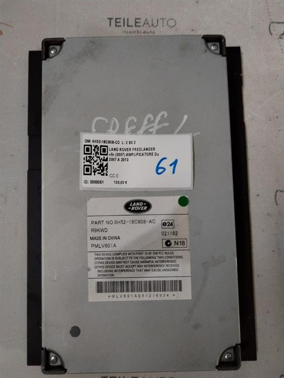 Amplificatore autoradio LAND ROVER Freelander 3° Serie