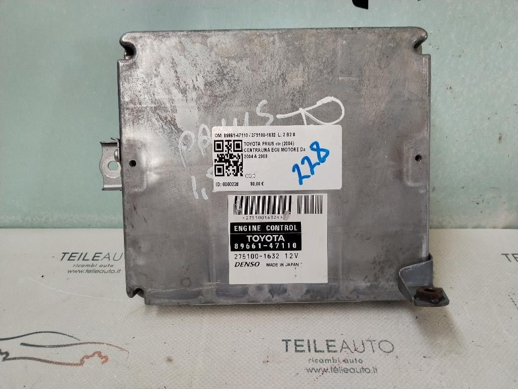 Centralina motore TOYOTA Prius 2° Serie