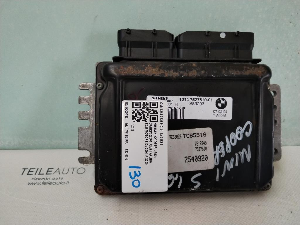 Centralina motore MINI Cooper 1°  Serie