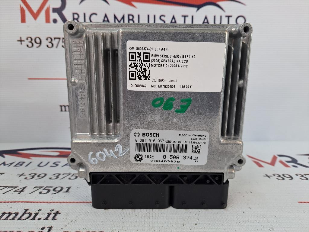 Centralina motore BMW Serie 3 E90 Berlina 2° Serie